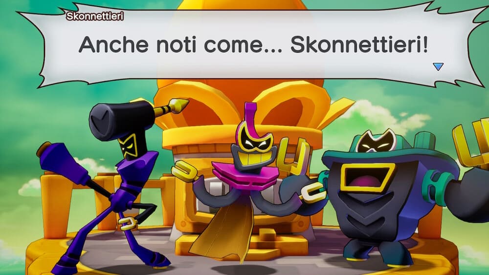 Durante l'avventura dovremo fare spesso i conti con gli Skonnettieri, che non perderanno occasione di ostacolarci Durante l'avventura dovremo fare spesso i conti con gli Skonnettieri, che non perderanno occasione di ostacolarci